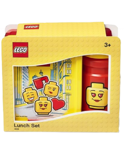 Set boca i kutija za hranu Lego - Iconic Classic, crvena, žuta - 2