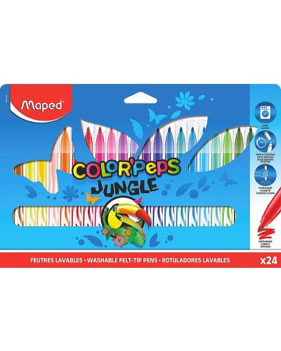 Set flomastera Maped Color Peps - Jungle, 24 boje - 1