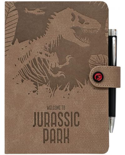 Set bilježnica s kemijskom olovkom Erik Movies: Jurassic Park - Welcome to Jurassic Park, A5 format - 1