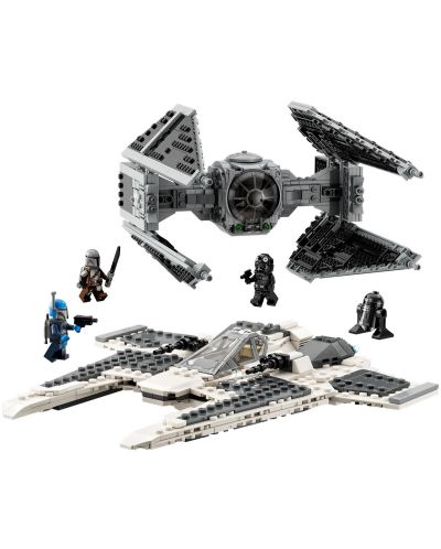 Konstruktor LEGO Star Wars - Mandalorijski borac protiv Ty Interceptora (75348) - 2