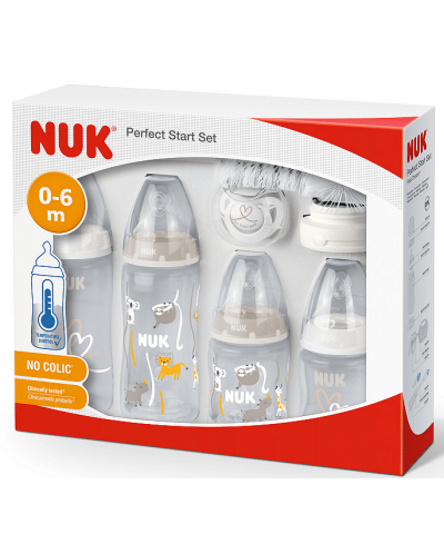 Set bočica Nuk  FC - Temperature Control, Perfect start, 10 dijelova, neutralno - 2