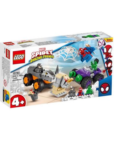 Konstruktor Lego Marvel - Spidey Amazing Friends, Hulk protiv Rhino (10782) - 1