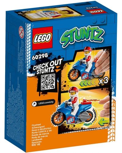 Set Lego City Stunt - Kaskaderski motocikl raketa (60298) - 2