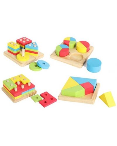 Set drvenih igara Acool Toy - 4 vrste - 1