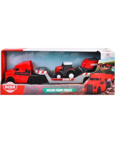 Set Dickie Toys - Kamion za prijevoz sa traktorom Massey Ferguson - 1