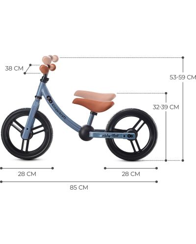 Bicikl za ravnotežu KinderKraft - 2Way Next, plavi - 7