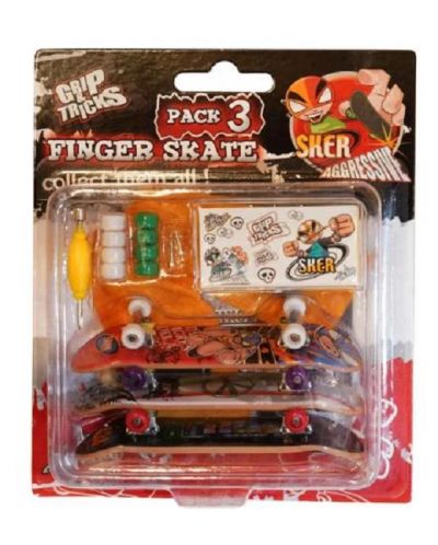 Set igračaka za prste Grip&Trick – Skateboardi, 3 komada - 1