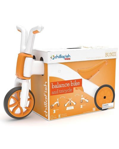 Bicikl za ravnotežu 2 u 1 Chillafish - Bunzi Matе, narančasti - 4