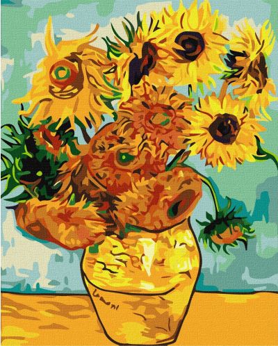 Set za slikanje po brojevima Ideyka - Suncokreti, Van Gogh, 40 х 50 cm - 1