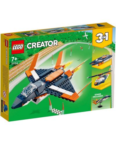 Кonstruktor LEGO Creator 3 u 1 - Nadzvučni zrakoplov (31126) - 1