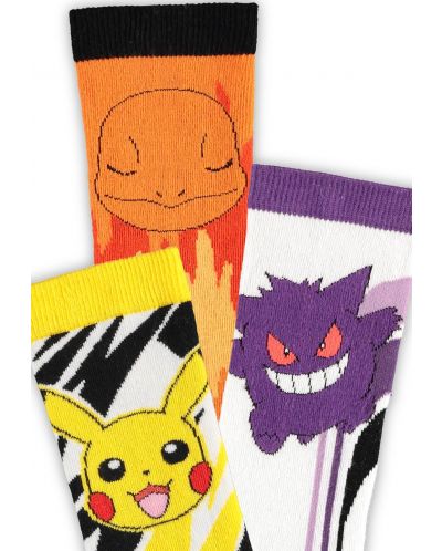 Set čarapa Difuzed Games: Pokemon - Crew, veličina 43/46 - 2