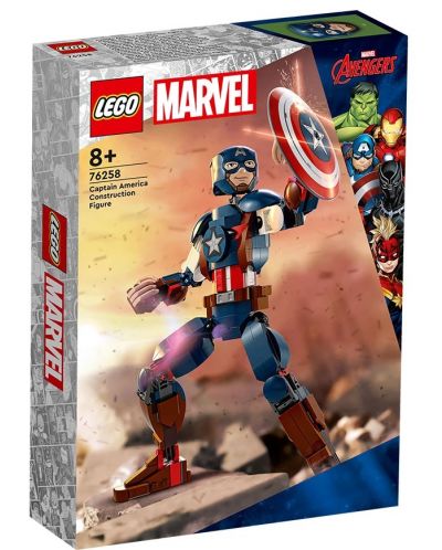 Konstruktor LEGO Marvel Super Heroes - Figura za gradnju Kapetana Amerike (76258) - 1