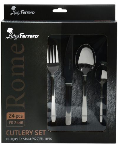 Set od 24 pribora za jelo Luigi Ferrero - Rome FR-2446, srebrnast - 2