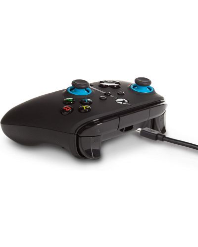 Kontroler PowerA - Enhanced, жичен, за Xbox One/Series X/S, Blue Hint - 5