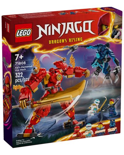 Konstruktor LEGO Ninjago - Kaijev elementarni vatreni robot (71808) - 1