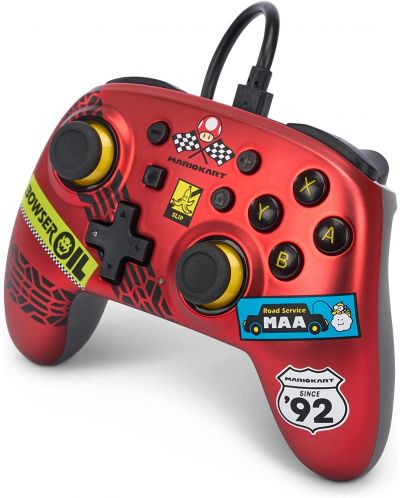 Kontroler PowerA - Nano Enhanced, žičani, za Nintendo Switch, Mario Kart: Racer Red - 4