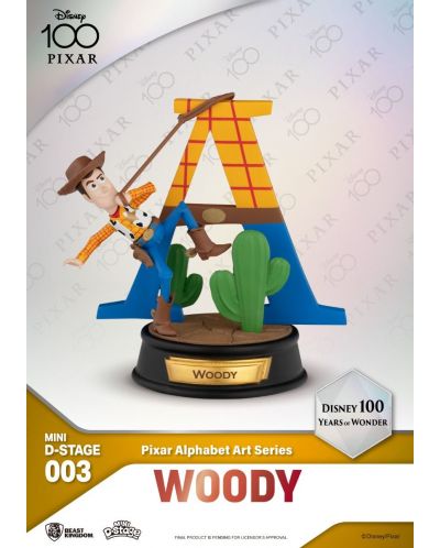 Set mini figurica Beast Kingdom Disney: 100 Years of Wonder - Pixar Alphabet Art, 10 cm - 4