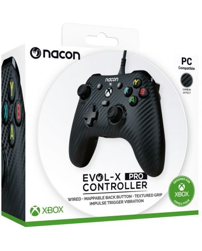 Kontroler Nacon - EVOL-X Pro, žičani, Carbon (Xbox One/Series X/S/PC) - 1
