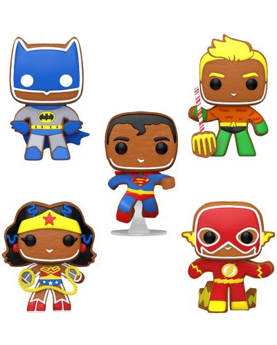 Set figura Funko POP! DC Comics: DC Super Heroes - Gingerbread Heroes (Special Edition) - 1