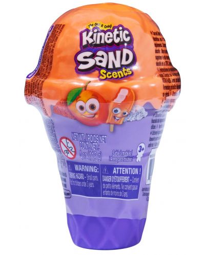 Set Spin Master Kinetic Sand - Sladoled s kinetičkim pijeskom, naranča - 1