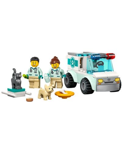 Konstruktor LEGO City - Spašavanje veterinarskim busom (60382) - 2