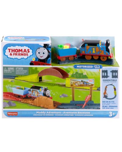 Set Fisher Price Thomas & Friends - Kolosijek i lokomotiva Muddy Adventure - 1