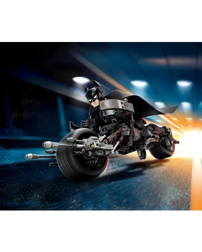 Konstrukcijski set LEGO DC Comics Super Heroes - Batman konstrukcijska figura i Bat-Pod bicikl (76273) - 4