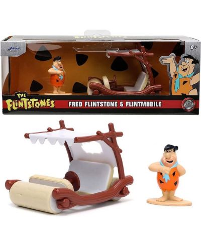 Set Jada Toys - Auto i figurica, Flintstoneovi, 1:32 - 1