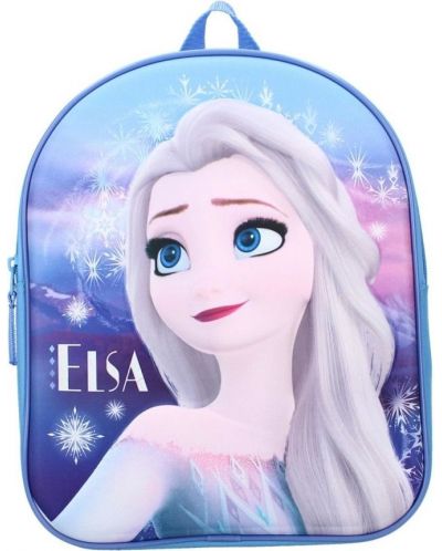 Set za vrtić Vadobag Frozen II - Ruksak i sportska torba, Elsa, plava i ružičasta - 2