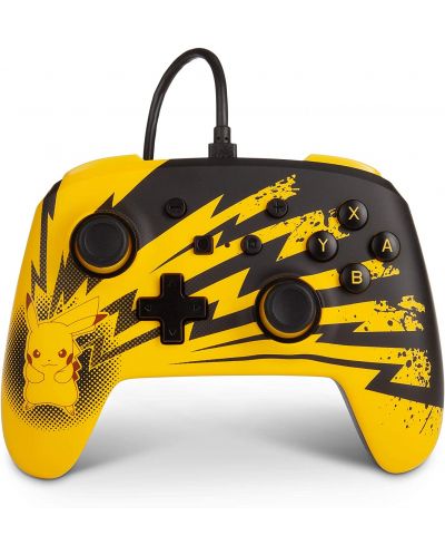 Kontroler PowerA - Enhanced, žičani, za Nintendo Switch, Pokémon: Pikachu Lightning - 1