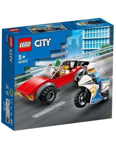 Konstruktor LEGO City - Policijska potjera na motociklu (60392) - 1