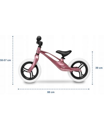 Bicikl za ravnotežu Lionelo - Bart, roza metalik - 4