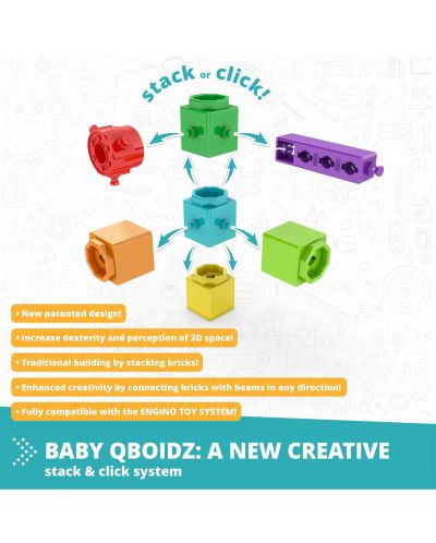 Konstruktor Engino Baby Qboidz - Prvi koraci, srednji - 4