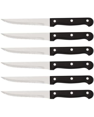 Set noževa s drvenim stalkom Elekom - ЕК-13 К, 13 dijelova, crni - 7