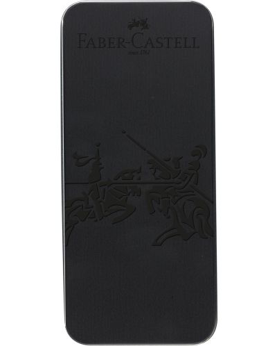Set kemijske olovke i nalivpera Faber-Castell Hexo - Crni mat - 2