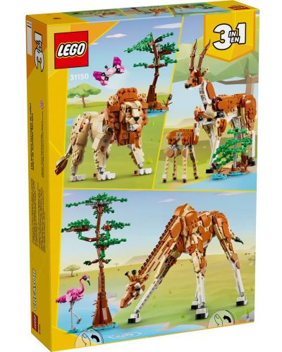 Konstruktor LEGO Creator 3 u 1 - Safari životinje (31150) - 10