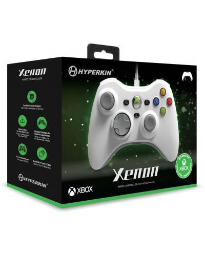 Kontroler Hyperkin - Xenon, žičani, bijeli (Xbox One/Series X/S/PC)	 - 5