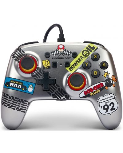 Kontroler PowerA - Enhanced, žičani, za Nintendo Switch, Mario Kart - 1