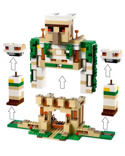 Konstruktor LEGO Minecraft - Tvrđava Iron Golem (21250) - 4