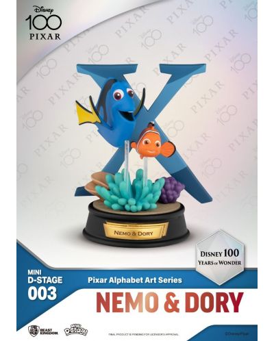 Set mini figurica Beast Kingdom Disney: 100 Years of Wonder - Pixar Alphabet Art, 10 cm - 7