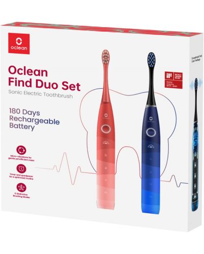 Set Oclean - Find Duo, crveno/plavi - 4