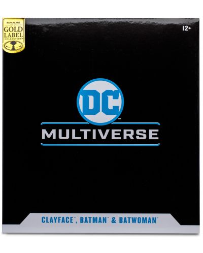 Set akcijskih figurica McFarlane DC Comics: Multiverse - Clayface, Batman & Batwoman (DC Rebirth) (Gold Label), 18 cm - 10