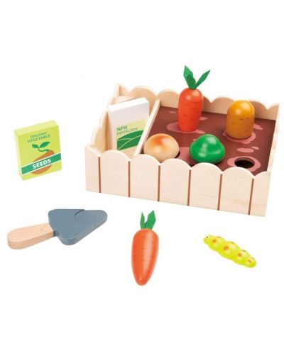 Set drvenih igračaka Lelin - Povrće za sadnju - 1