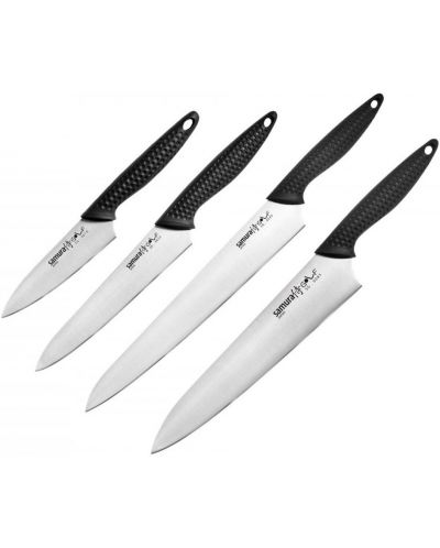 Set od 4  noža Samura - Golf, crna drška - 1