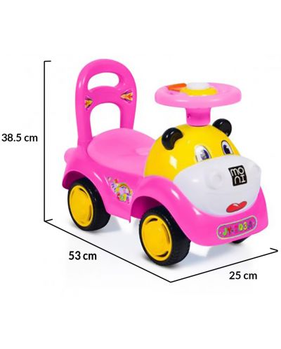 Auto za guranje Moni - Super Car, ružičasti - 2