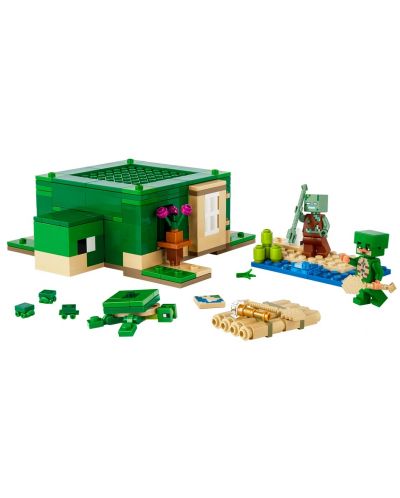 Konstruktor LEGO Minecraft - Kuća za kornjače na plaži (21254) - 3