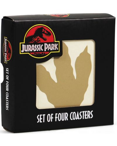 Set podmetača za čaše Half Moon Bay Movies: Jurassic Park - Life Found A Way - 1