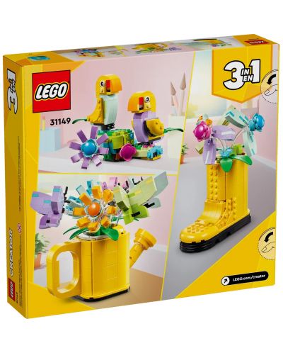 Konstruktor LEGO Creator 3 u 1 - Cvijeće u kanti za zalijevanje (31149) - 10