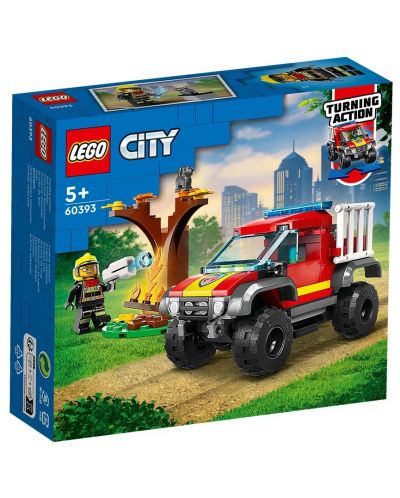 Konstruktor LEGO City - Vatrogasni kamion 4x4 (60393) - 1