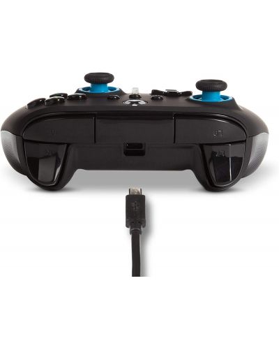 Kontroler PowerA - Enhanced, жичен, за Xbox One/Series X/S, Blue Hint - 6